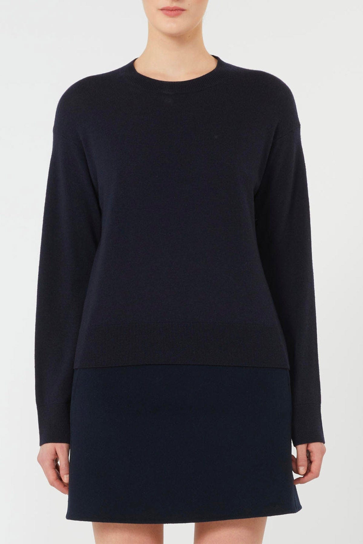 MAXMARA'S BRANDS MAGLIA-CANOTTIERA-TOP  BLU / XXS Maglia in lana donna 'S Max Mara Eco