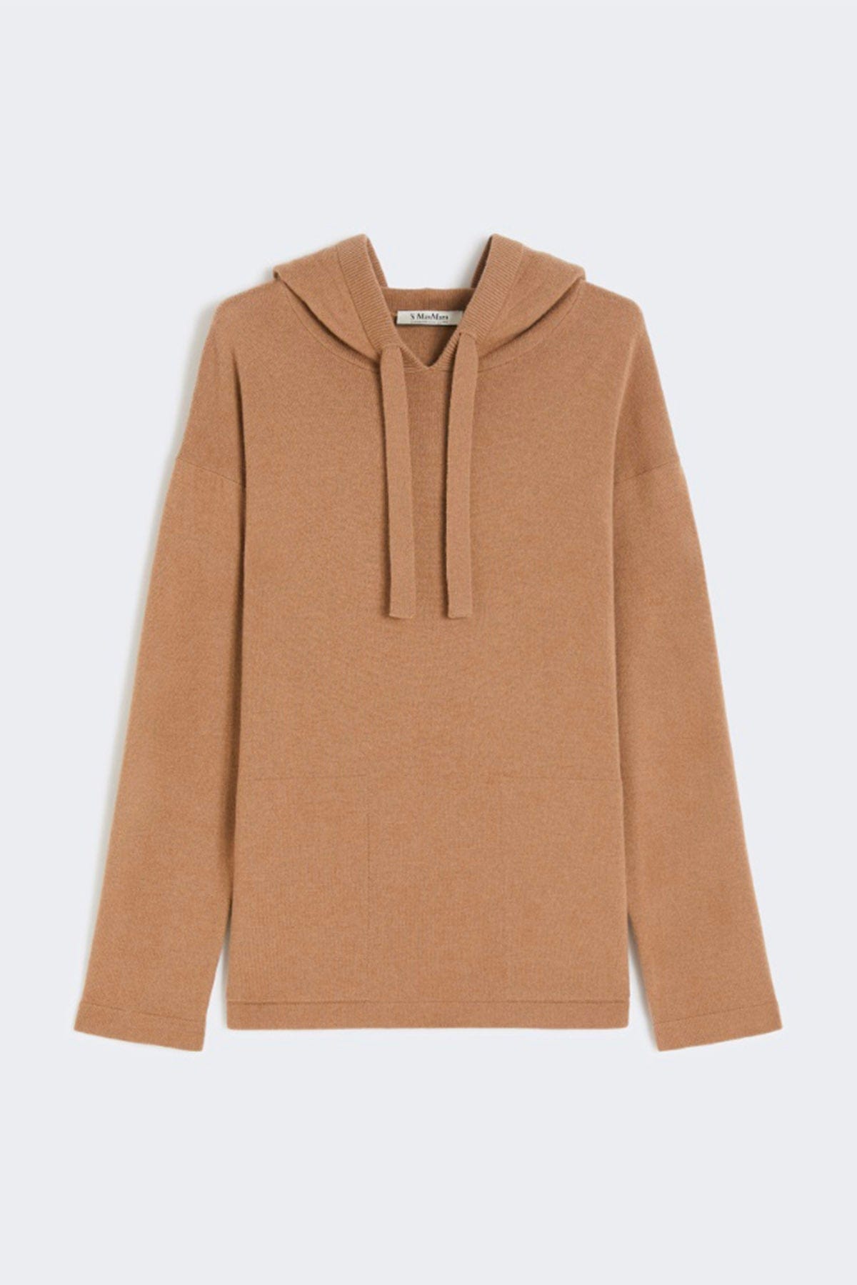 MAXMARA&#39;S BRANDS MAGLIA-CANOTTIERA-TOP  CAMMELLO / XXS Felpa in lana donna &#39;S Max Mara Eroico