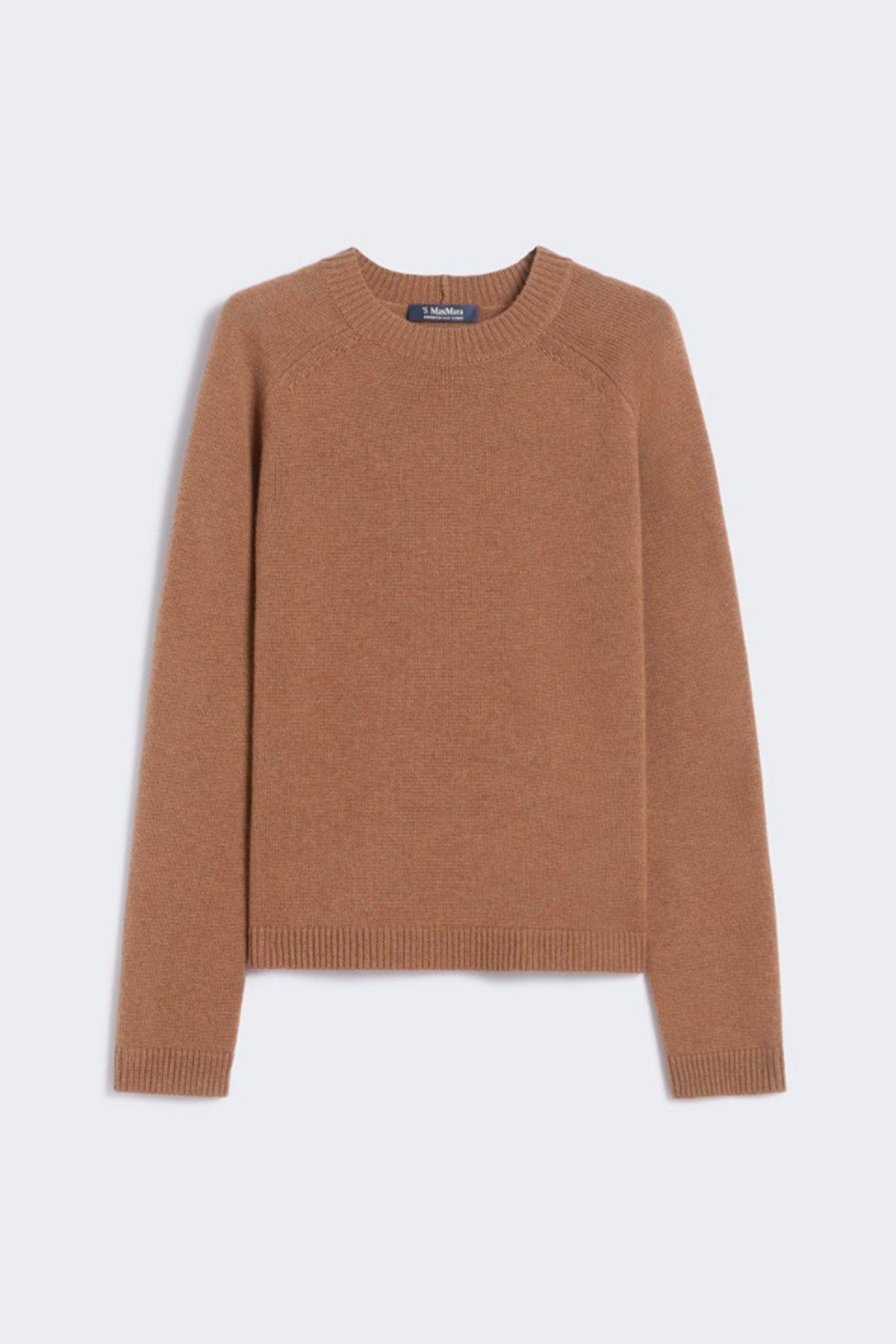 MAXMARA'S BRANDS MAGLIA-CANOTTIERA-TOP  CAMMELLO / XXS Maglia in lana e cashmere donna 'S Max Mara Damasco