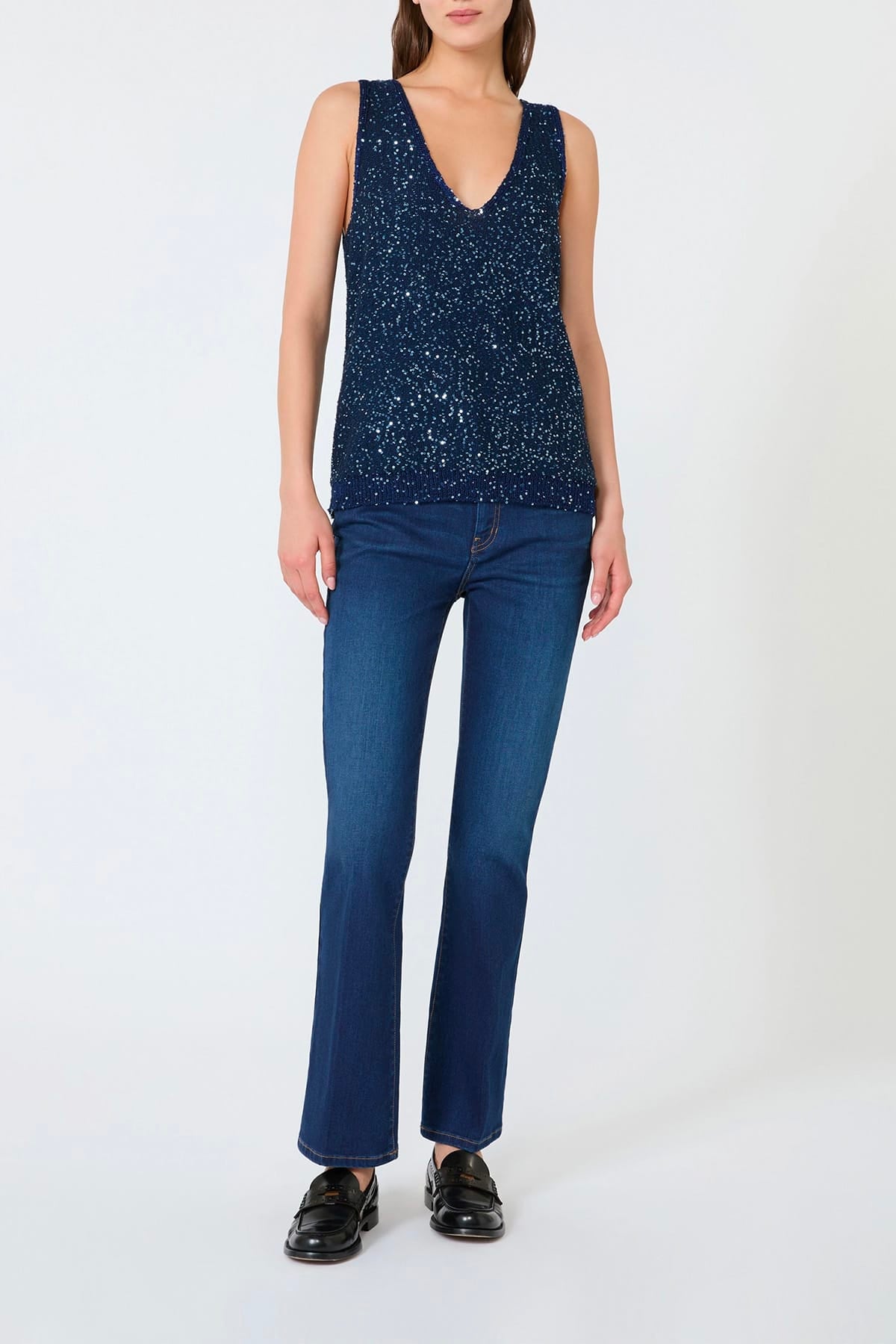 MAXMARA'S BRANDS MAGLIA-CANOTTIERA-TOP  Canotta con paillettes donna Max Mara Weekend Wkdmilord