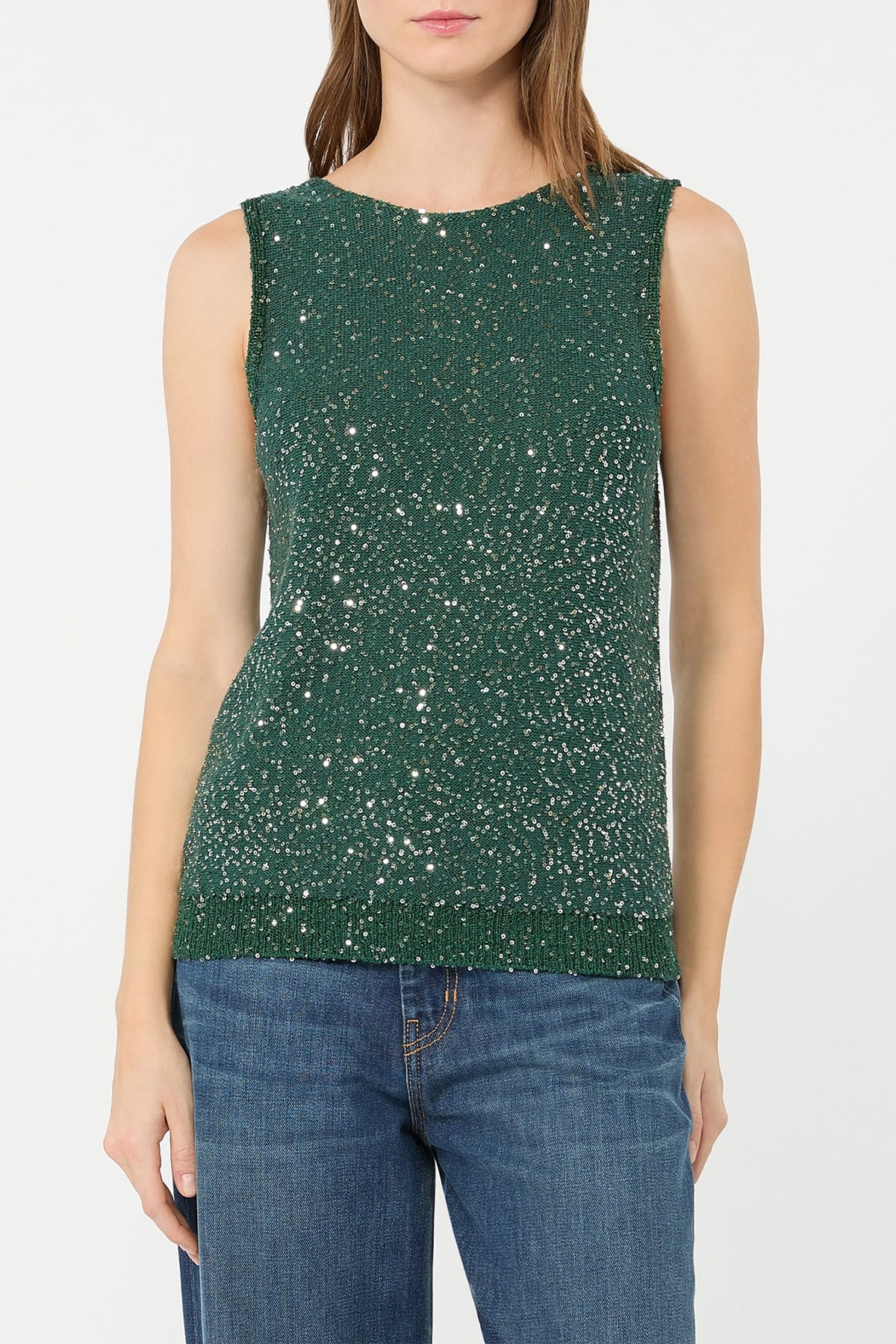 MAXMARA'S BRANDS MAGLIA-CANOTTIERA-TOP  Canotta con paillettes donna Max Mara Weekend Wkdmilord