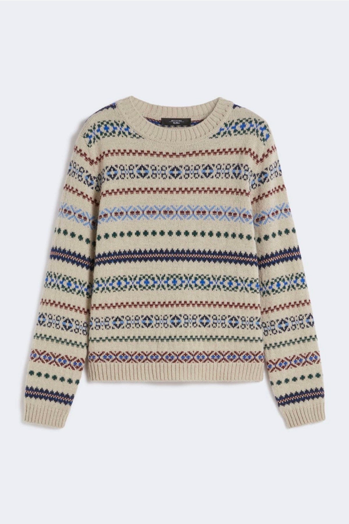 MAXMARA'S BRANDS MAGLIA-CANOTTIERA-TOP  CHIARO RIGATO / XXS Maglione donna fantasia Perù Weekend Max Mara Quirite