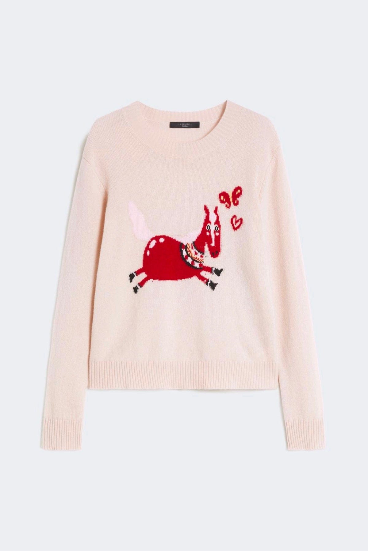 MAXMARA'S BRANDS MAGLIA-CANOTTIERA-TOP  DIS. CAVALLO / XXS Maglia in cashmere donna con ricamo Weekend Max Mara Wkdtunica