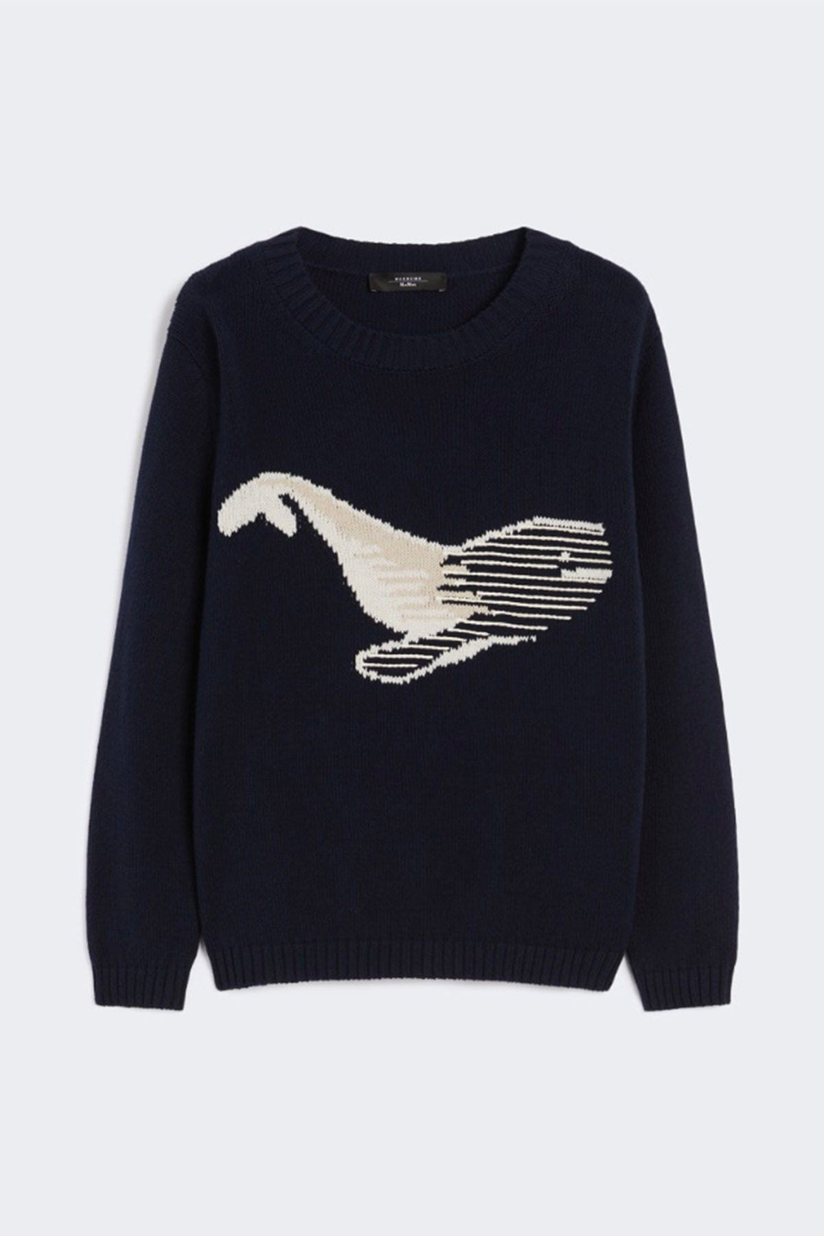 MAXMARA&#39;S BRANDS MAGLIA-CANOTTIERA-TOP  DISEGNO BALENA / XXS Maglia in cotone donna Weekend Max Mara Nespola