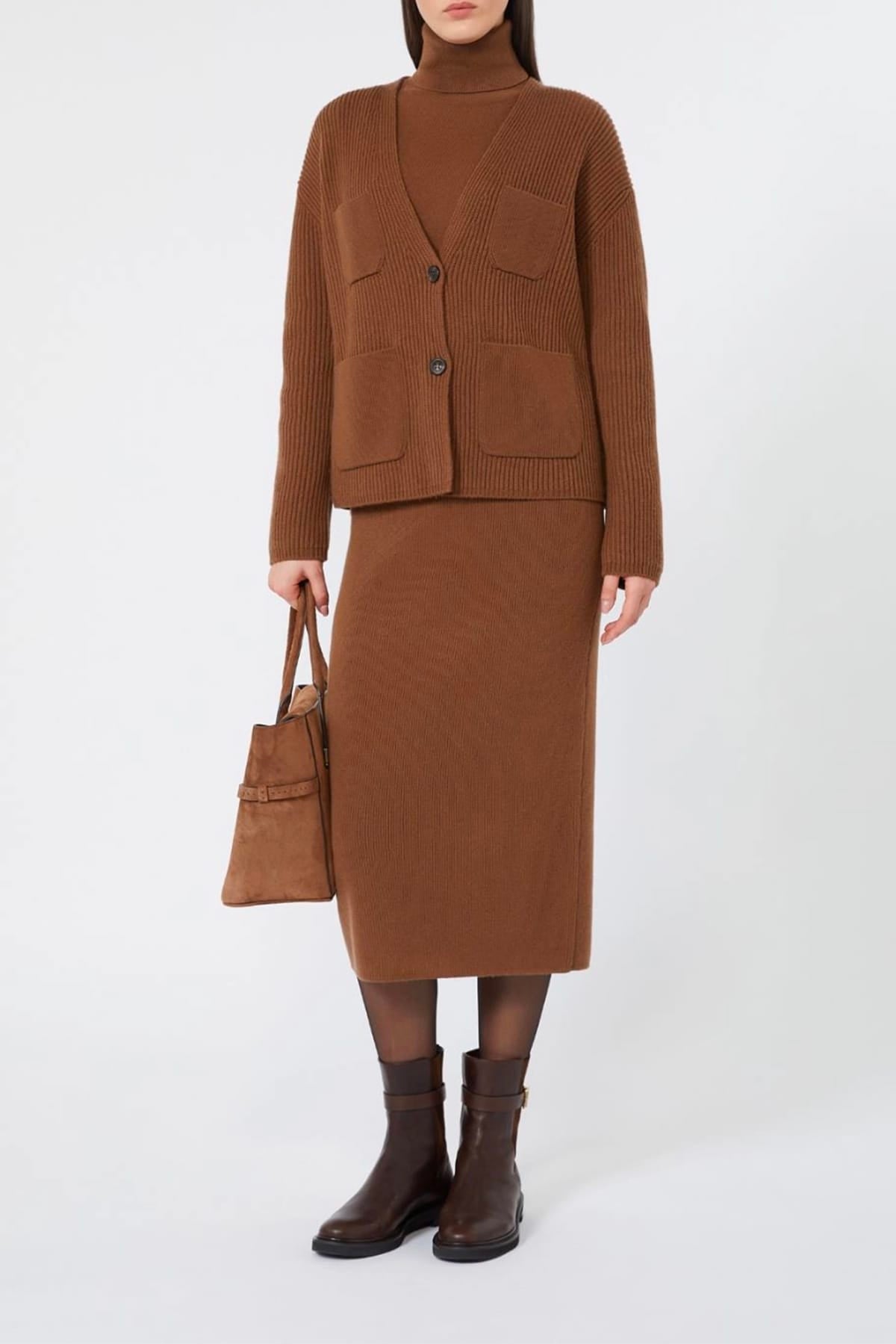 MAXMARA'S BRANDS MAGLIA-CANOTTIERA-TOP  Dolcevita in lana e cashmere donna Max Mara Studio Msteducata