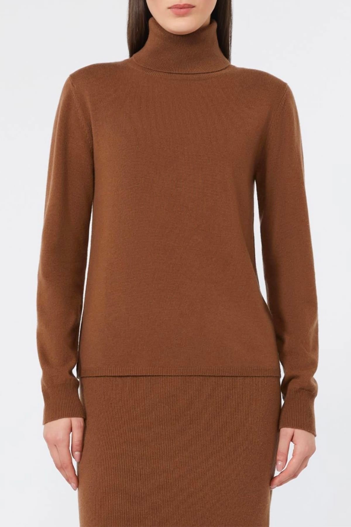 MAXMARA'S BRANDS MAGLIA-CANOTTIERA-TOP  Dolcevita in lana e cashmere donna Max Mara Studio Msteducata