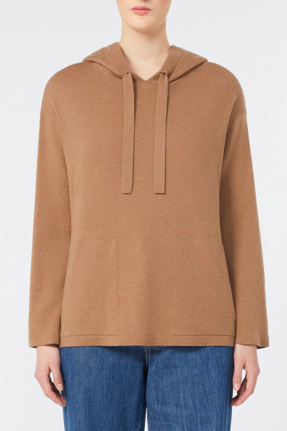 MAXMARA'S BRANDS MAGLIA-CANOTTIERA-TOP  CAMMELLO / XXS Felpa in lana donna 'S Max Mara Eroico