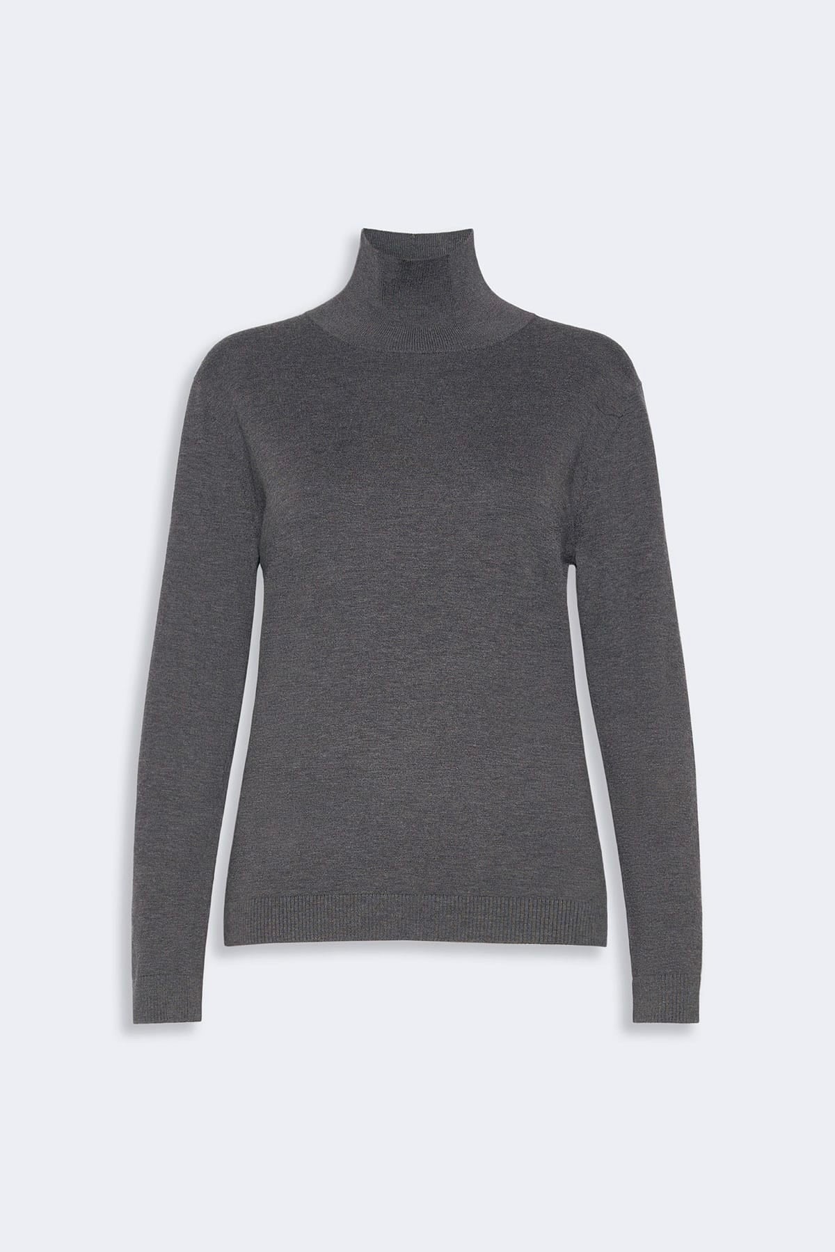 MAXMARA'S BRANDS MAGLIA-CANOTTIERA-TOP  GRIGIO MELANGE / XXS Maglia dolcevita sottogiacca in seta e lana Weekend Max Mara Wkdkiku