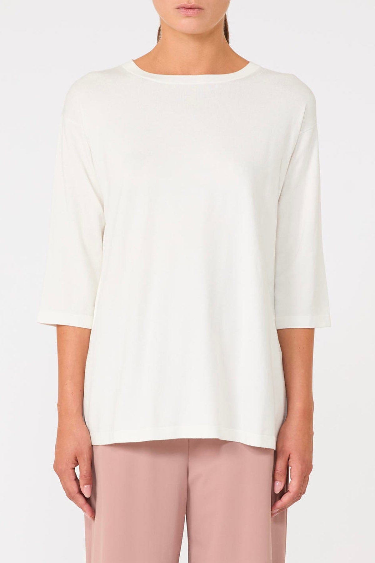 MAXMARA&#39;S BRANDS MAGLIA-CANOTTIERA-TOP  Maglia bianca donna Max Mara MM Stiria
