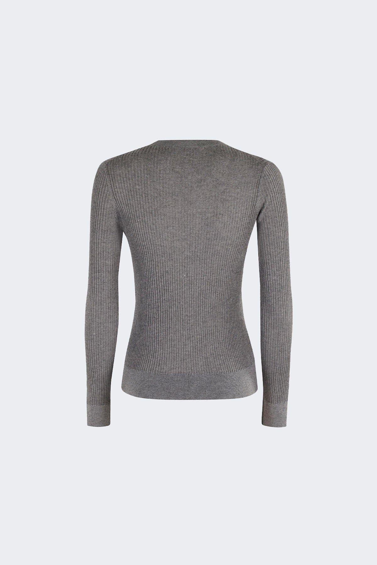 MAXMARA'S BRANDS MAGLIA-CANOTTIERA-TOP  GRIGIO MELANGE / XXS Maglia con micro paillettes donna Studio Max Mara Marabu