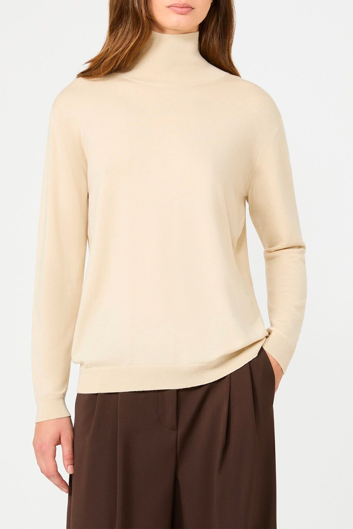 MAXMARA'S BRANDS MAGLIA-CANOTTIERA-TOP  Maglia dolcevita sottogiacca in seta e lana Weekend Max Mara Wkdkiku