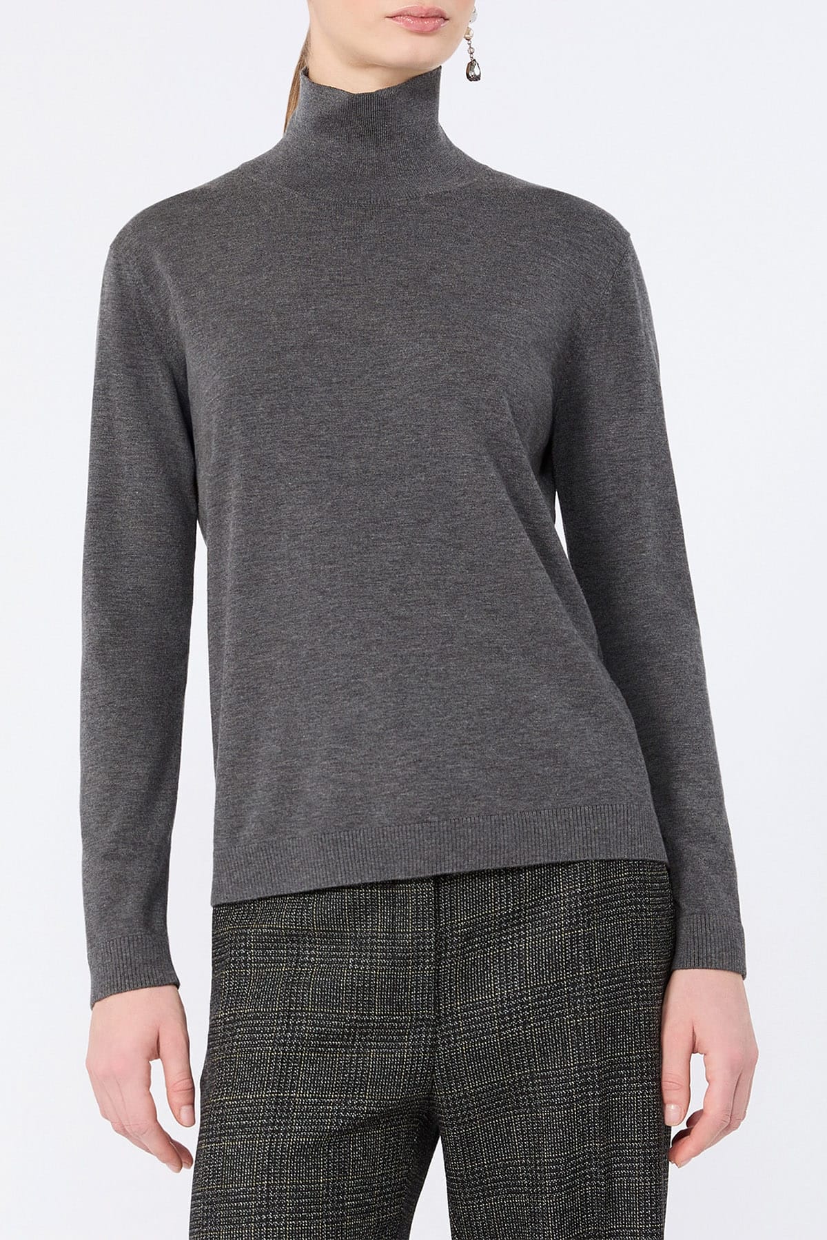 MAXMARA'S BRANDS MAGLIA-CANOTTIERA-TOP  Maglia dolcevita sottogiacca in seta e lana Weekend Max Mara Wkdkiku