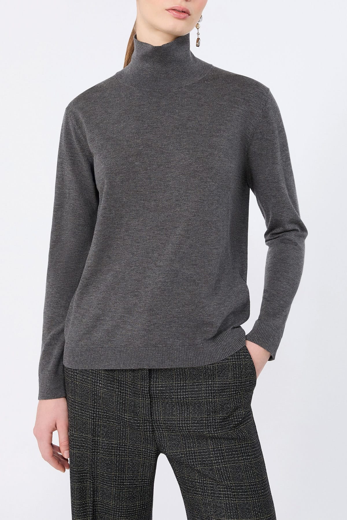MAXMARA'S BRANDS MAGLIA-CANOTTIERA-TOP  Maglia dolcevita sottogiacca in seta e lana Weekend Max Mara Wkdkiku
