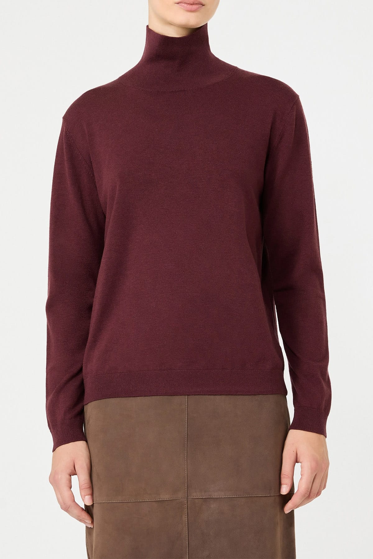 MAXMARA'S BRANDS MAGLIA-CANOTTIERA-TOP  Maglia dolcevita sottogiacca in seta e lana Weekend Max Mara Wkdkiku