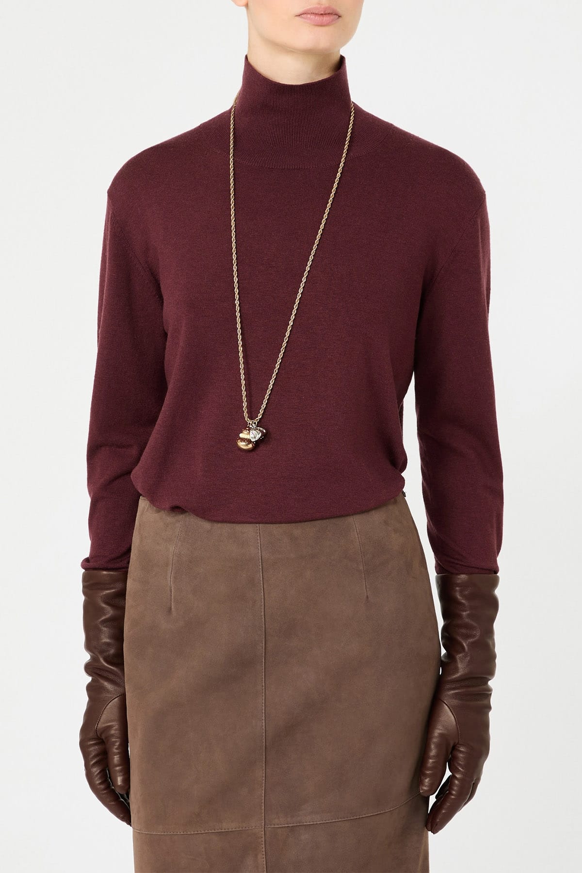 MAXMARA'S BRANDS MAGLIA-CANOTTIERA-TOP  Maglia dolcevita sottogiacca in seta e lana Weekend Max Mara Wkdkiku