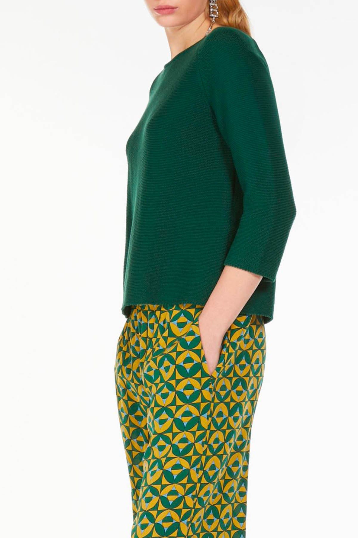 MAXMARA'S BRANDS MAGLIA-CANOTTIERA-TOP  VERDE BASILICO / XXS Maglia Donna Maniche Lunghe Weekend Max Mara Addotto