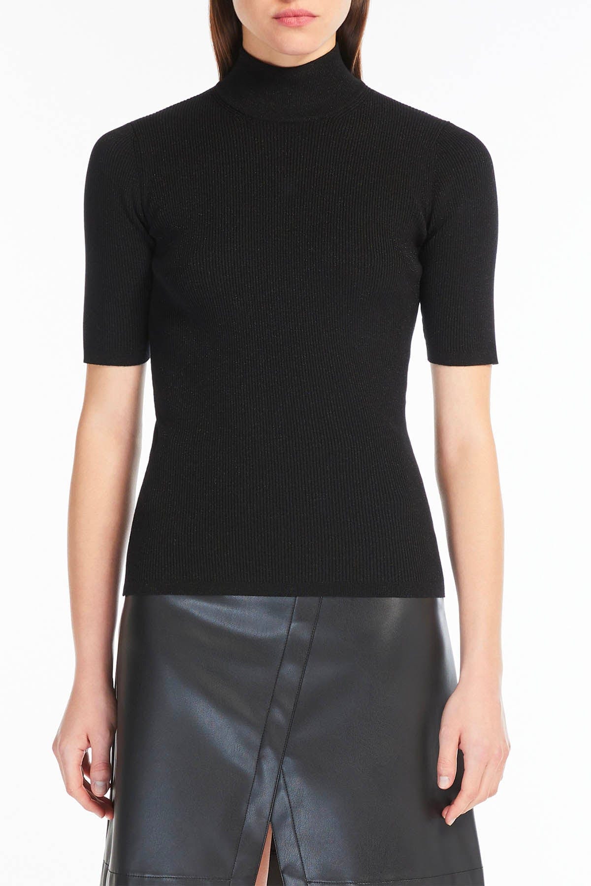 MAXMARA'S BRANDS MAGLIA-CANOTTIERA-TOP  NERO / XXS Maglia Donna Max Mara Leisure Alce