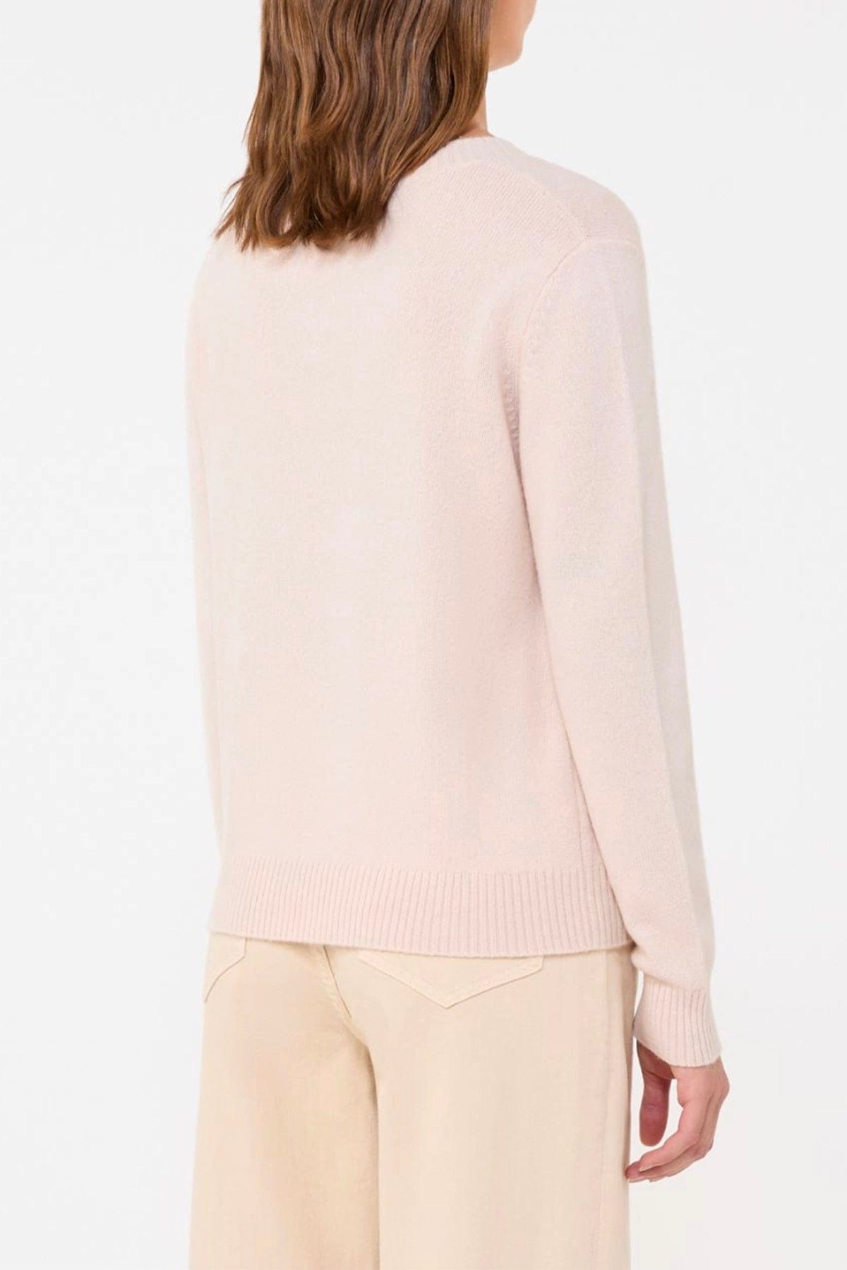 MAXMARA'S BRANDS MAGLIA-CANOTTIERA-TOP  Maglia in cashmere donna con ricamo Weekend Max Mara Wkdtunica