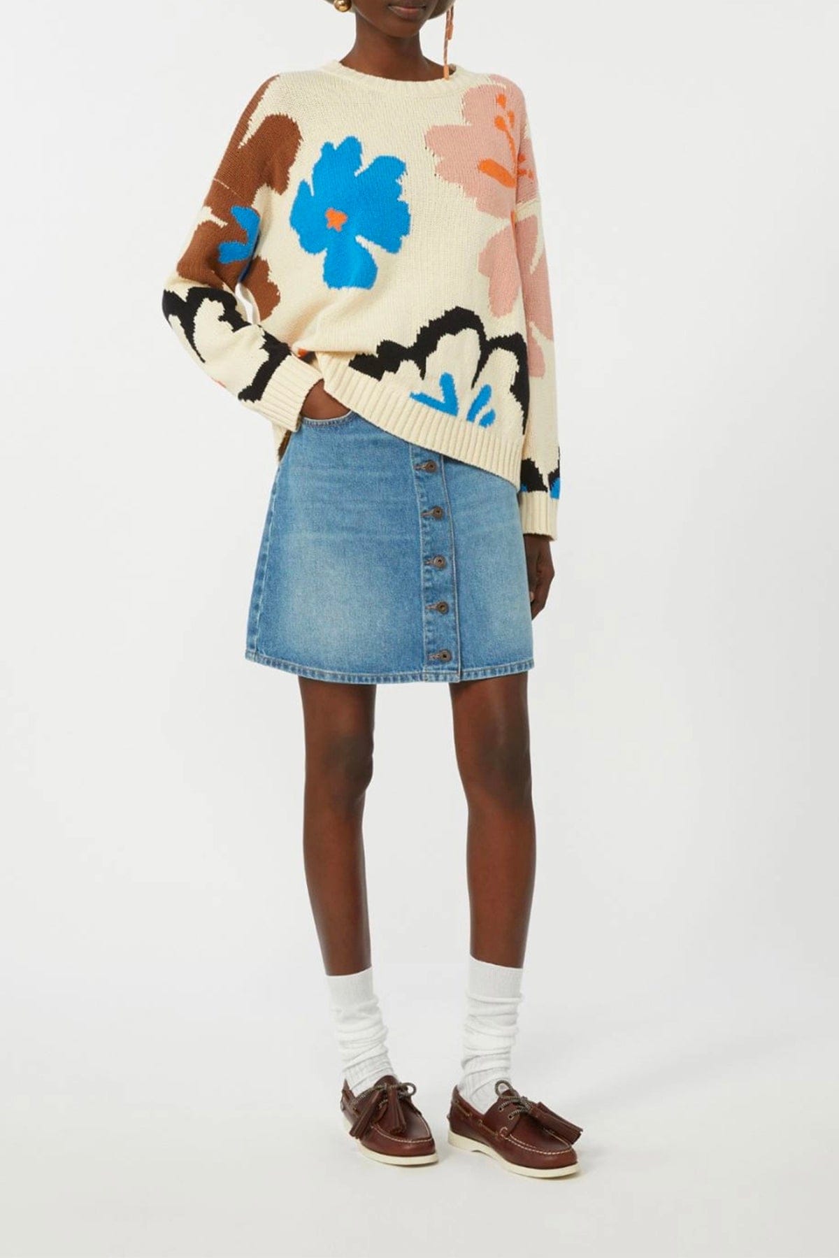 MAXMARA'S BRANDS MAGLIA-CANOTTIERA-TOP  Maglia in cordonetto di cotone Weekend Max Mara Wkdcelebre