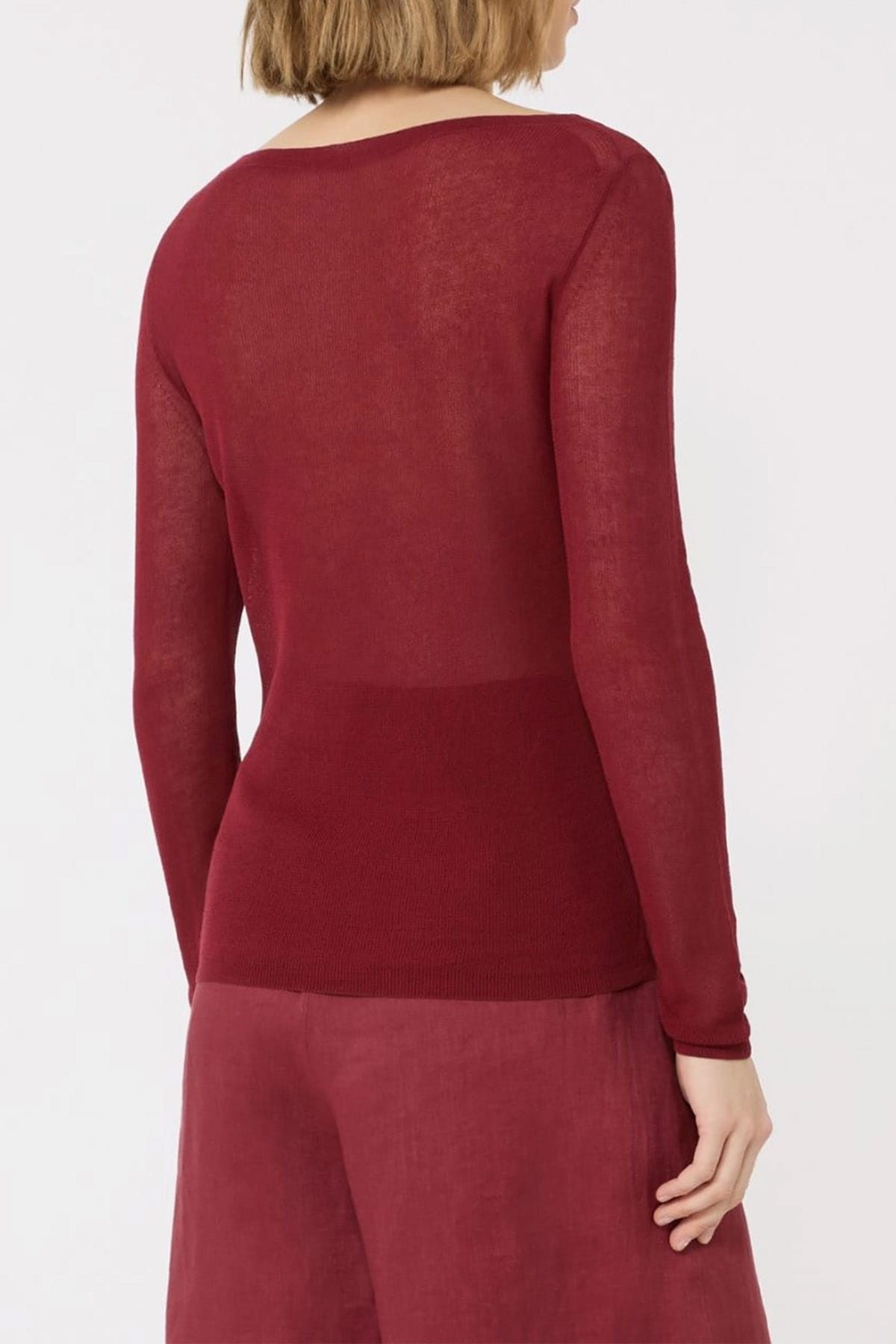 MAXMARA'S BRANDS MAGLIA-CANOTTIERA-TOP  ROSSO MATTONE / XXS Maglia in cotone donna Max Mara Studio Mstfiorito