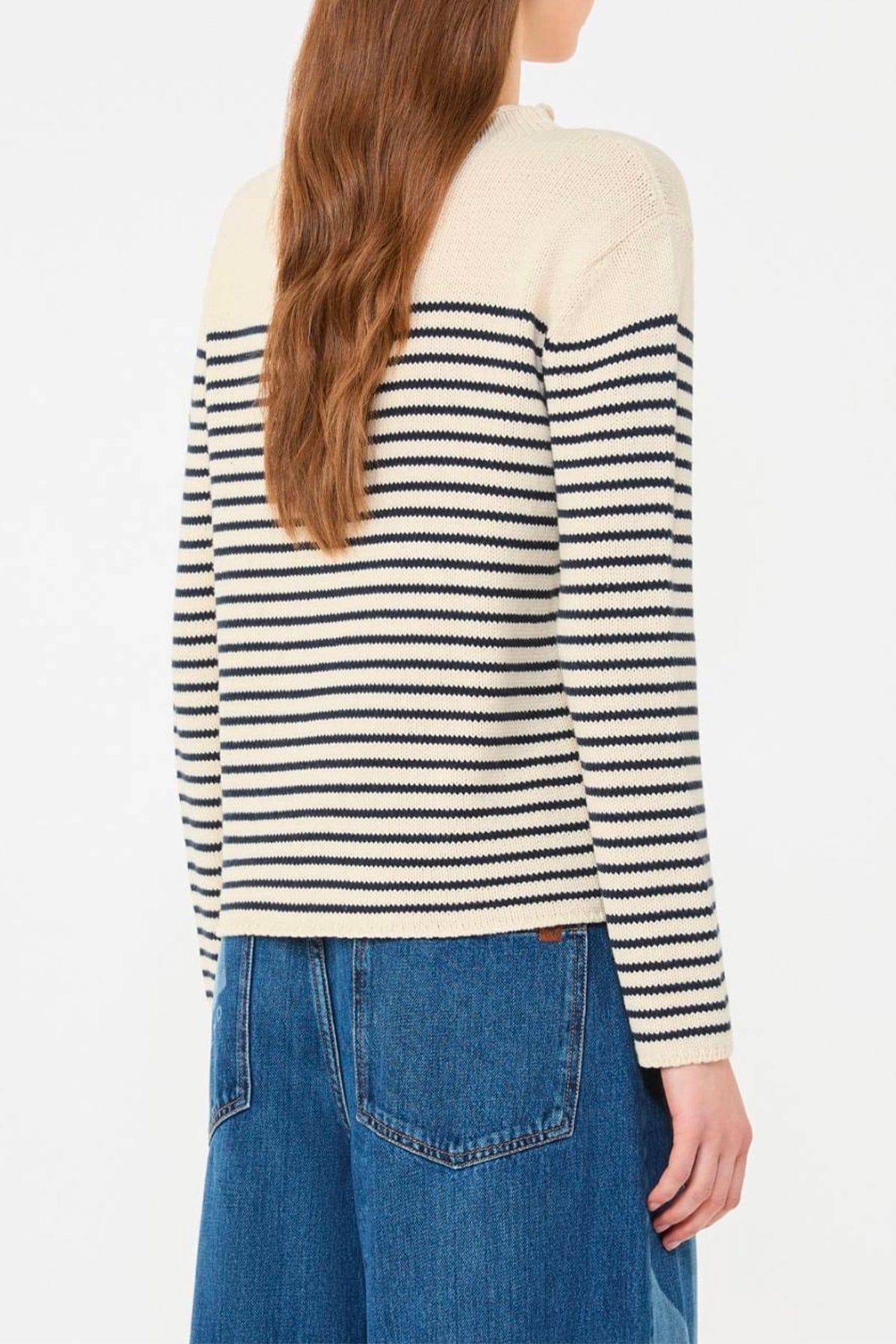 MAXMARA'S BRANDS MAGLIA-CANOTTIERA-TOP  Maglia in cotone donna rigata Max Mara Weekend Wkdquadro