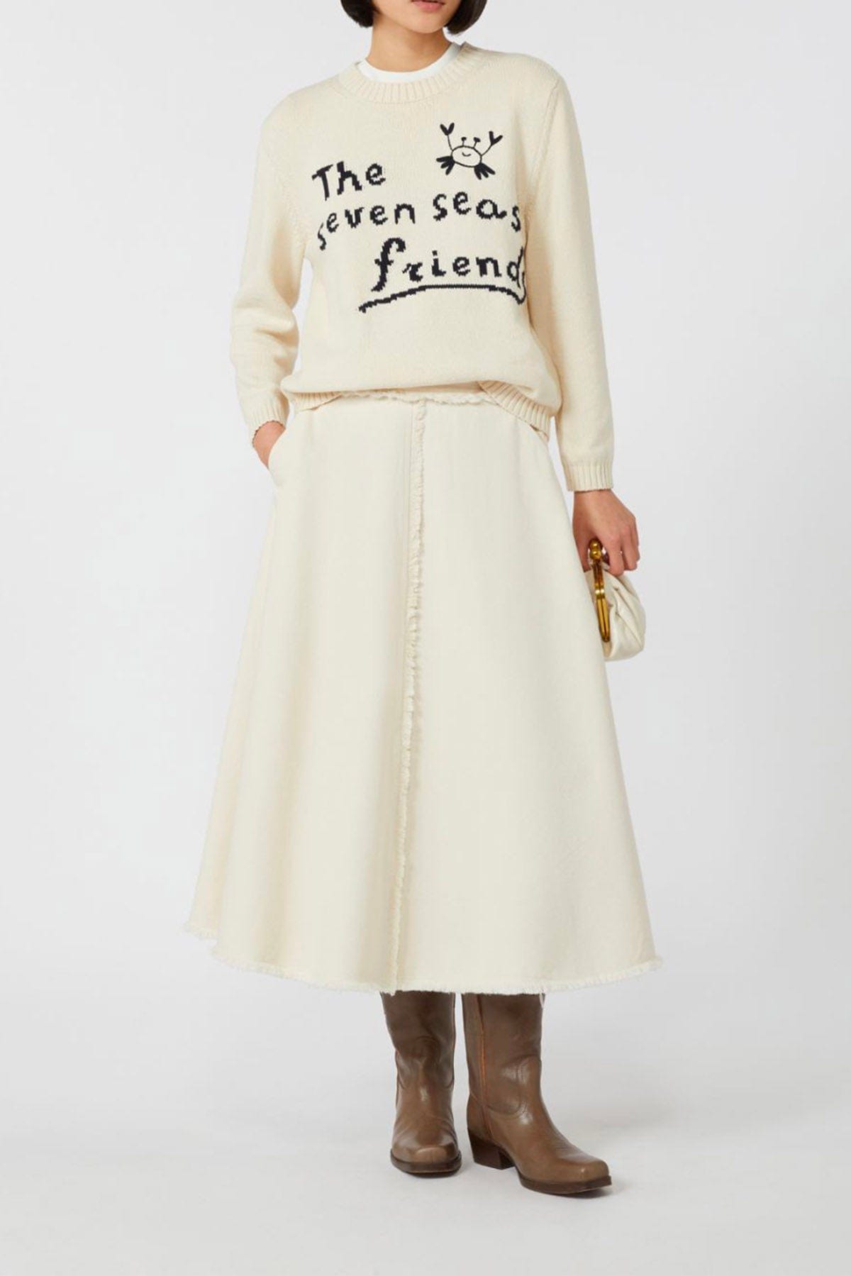 MAXMARA&#39;S BRANDS MAGLIA-CANOTTIERA-TOP  Maglia in cotone donna Weekend Max Mara Nespola