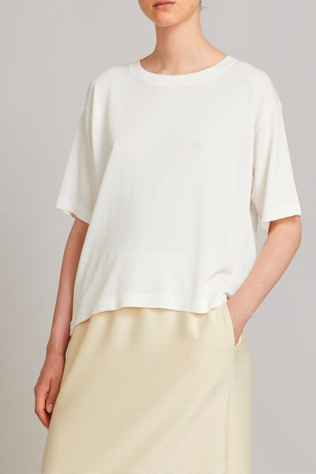 MAXMARA'S BRANDS MAGLIA-CANOTTIERA-TOP  BIANCO OTTICO / XXS Maglia in jersey donna Max Mara MM Mmlfuretto