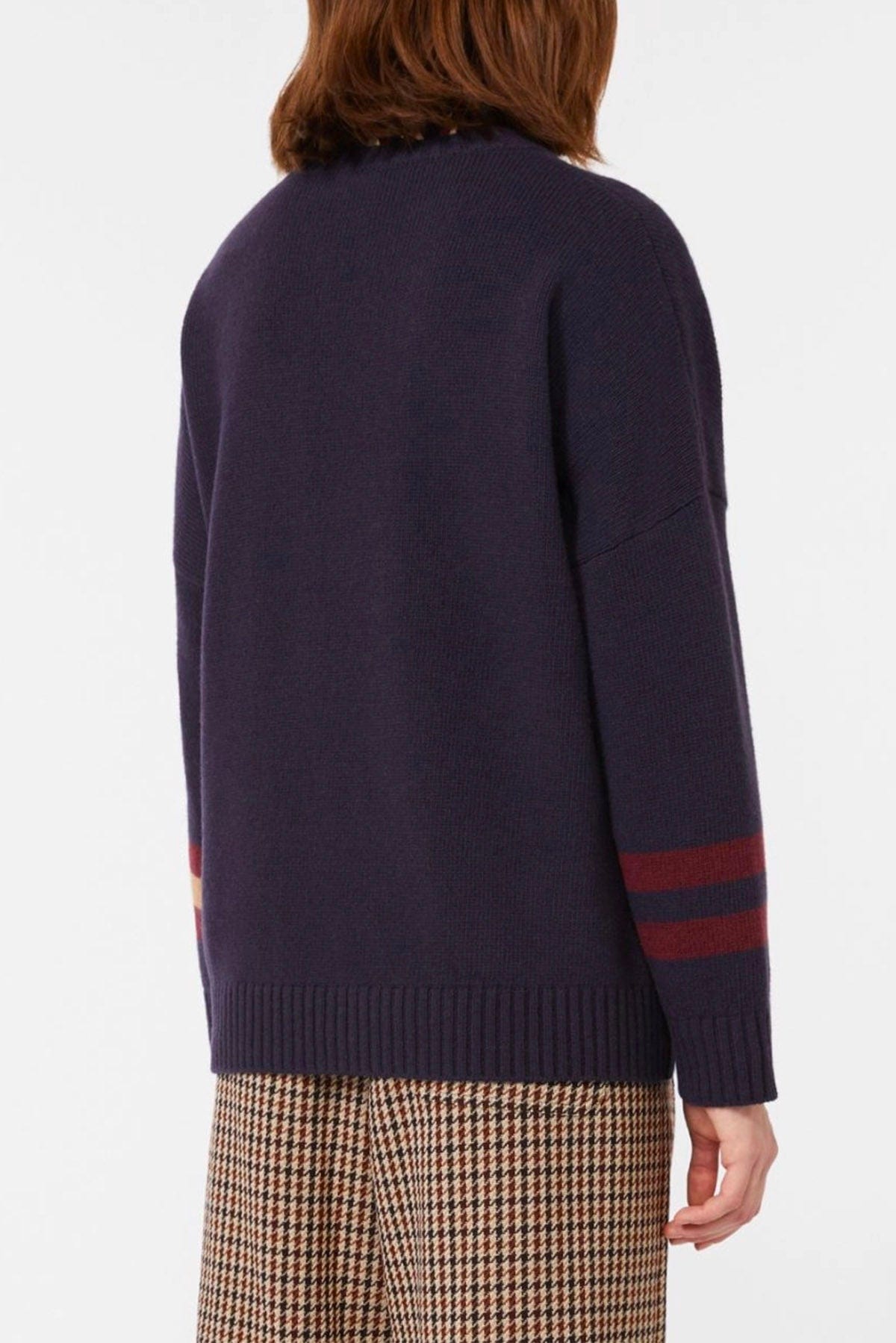 MAXMARA&#39;S BRANDS MAGLIA-CANOTTIERA-TOP  Maglia in lana donna patchwork Weekend Max Mara Pavidi