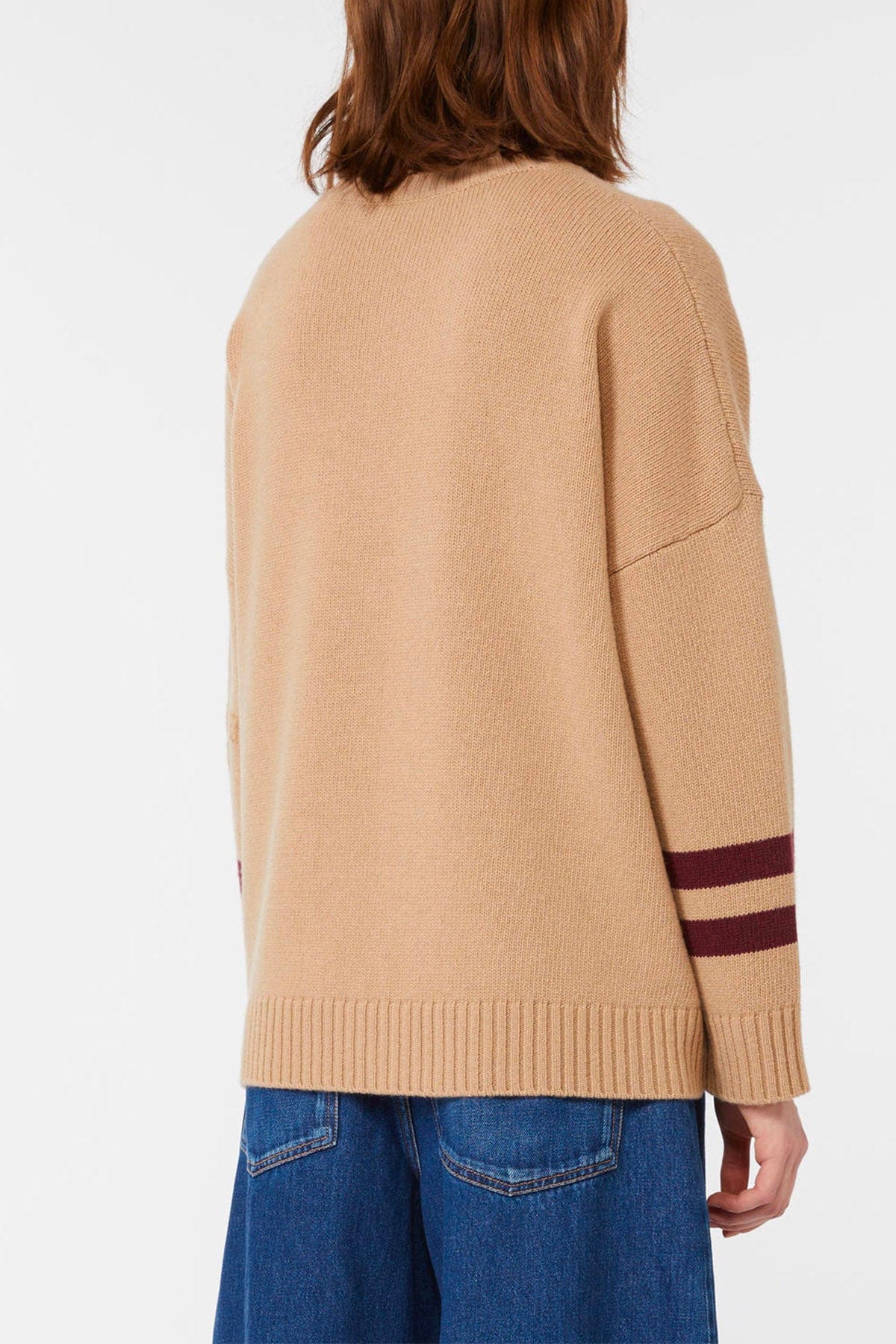 MAXMARA&#39;S BRANDS MAGLIA-CANOTTIERA-TOP  Maglia in lana donna patchwork Weekend Max Mara Pavidi
