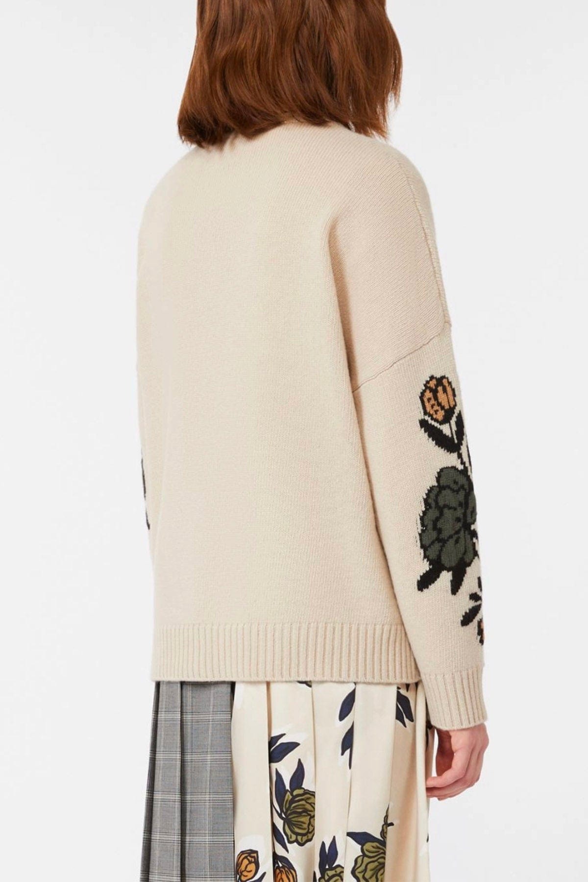 MAXMARA&#39;S BRANDS MAGLIA-CANOTTIERA-TOP  Maglia in lana donna patchwork Weekend Max Mara Pavidi