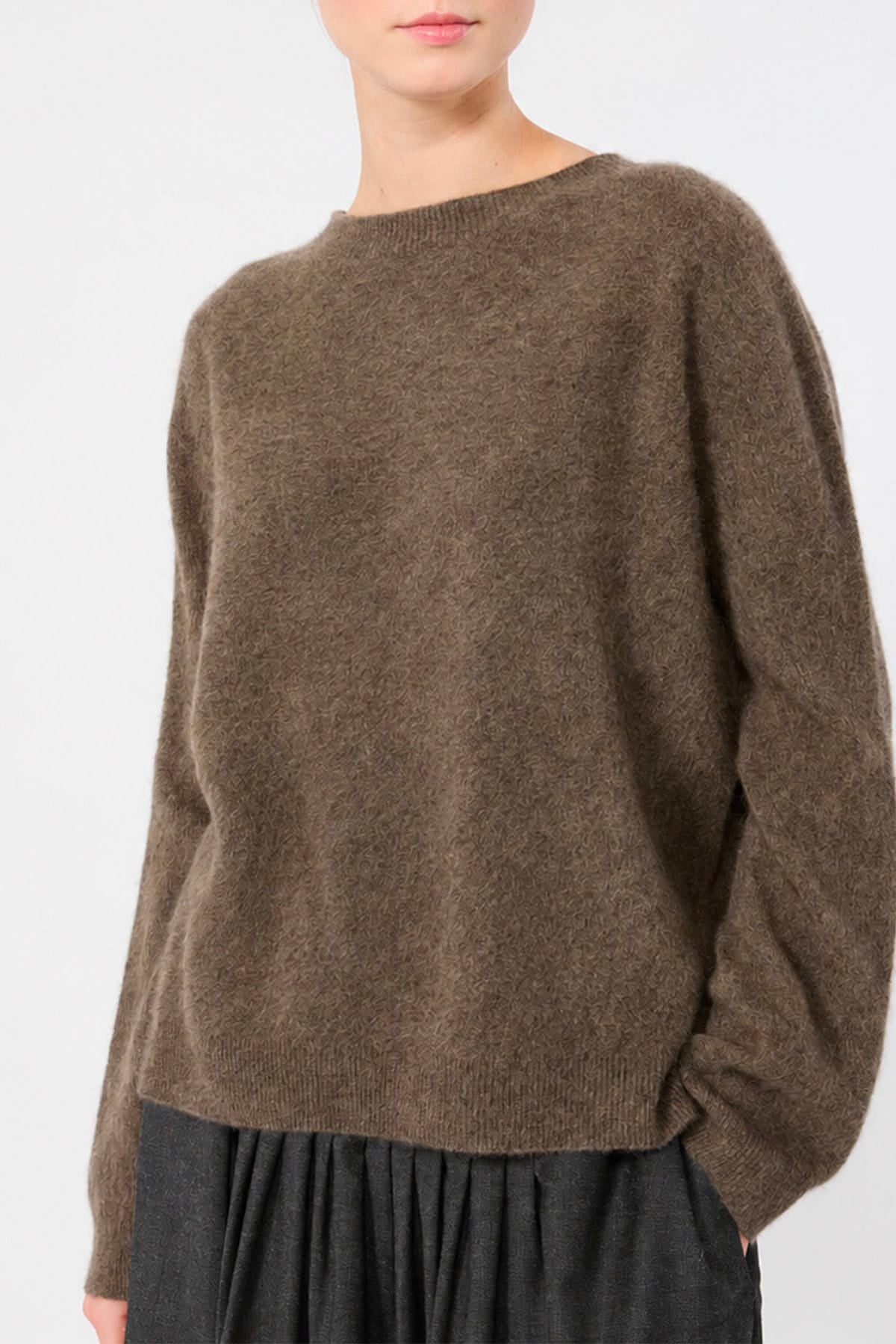 MAXMARA'S BRANDS MAGLIA-CANOTTIERA-TOP  NOCE / XXS Maglia in lana e cashmere donna Max Mara Weekend Wkdeco