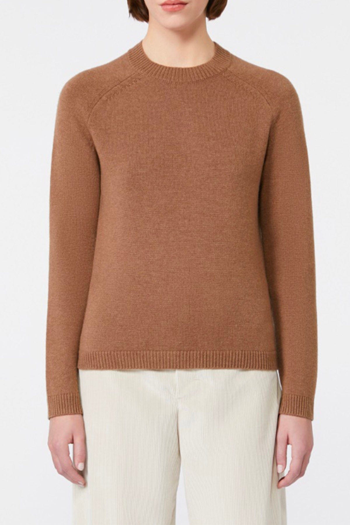 MAXMARA&#39;S BRANDS MAGLIA-CANOTTIERA-TOP  Maglia in lana e cashmere donna &#39;S Max Mara Damasco