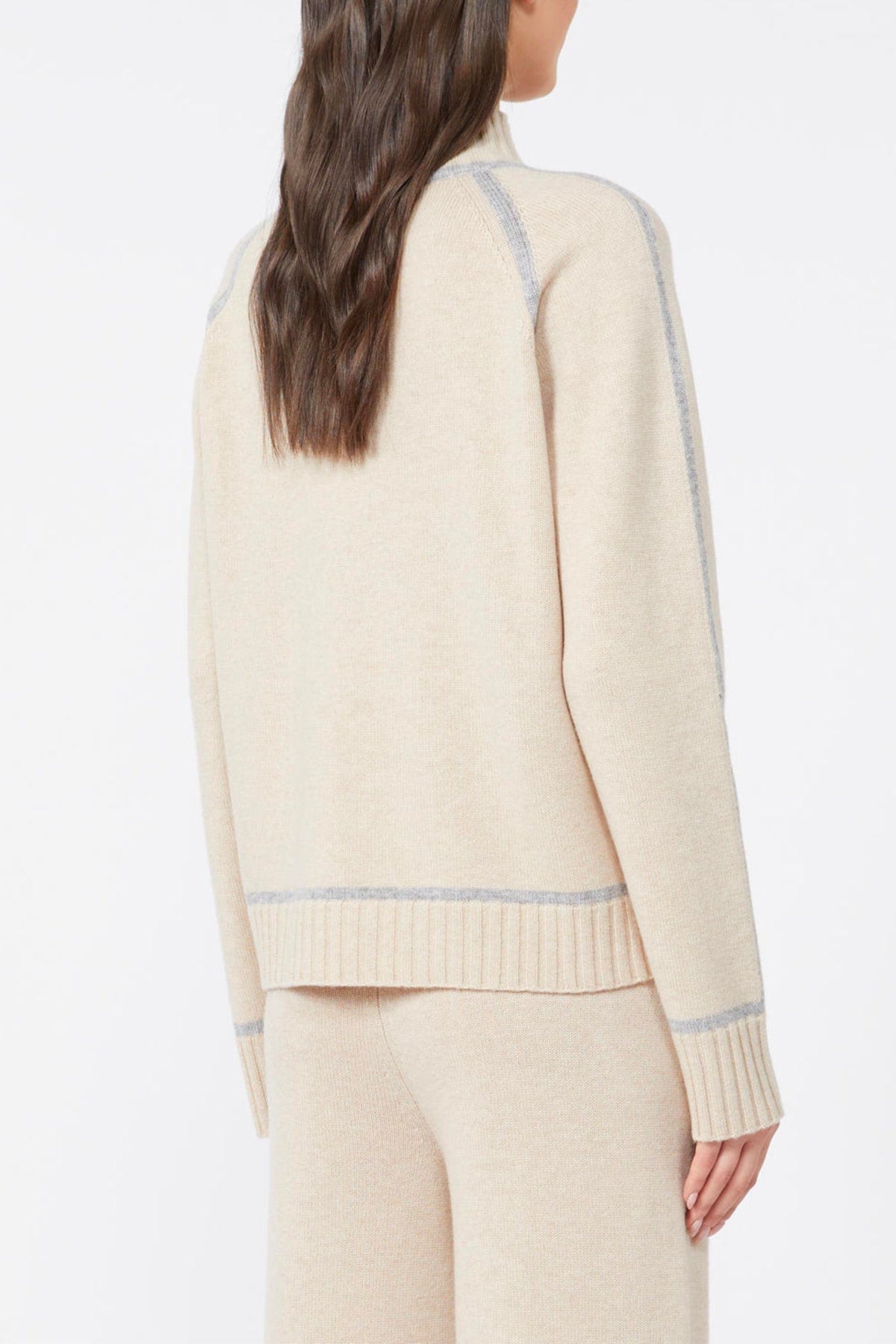 MAXMARA'S BRANDS MAGLIA-CANOTTIERA-TOP  MANDORLA / XXS Maglia in lana e cashmere Max Mara Studio Pescara