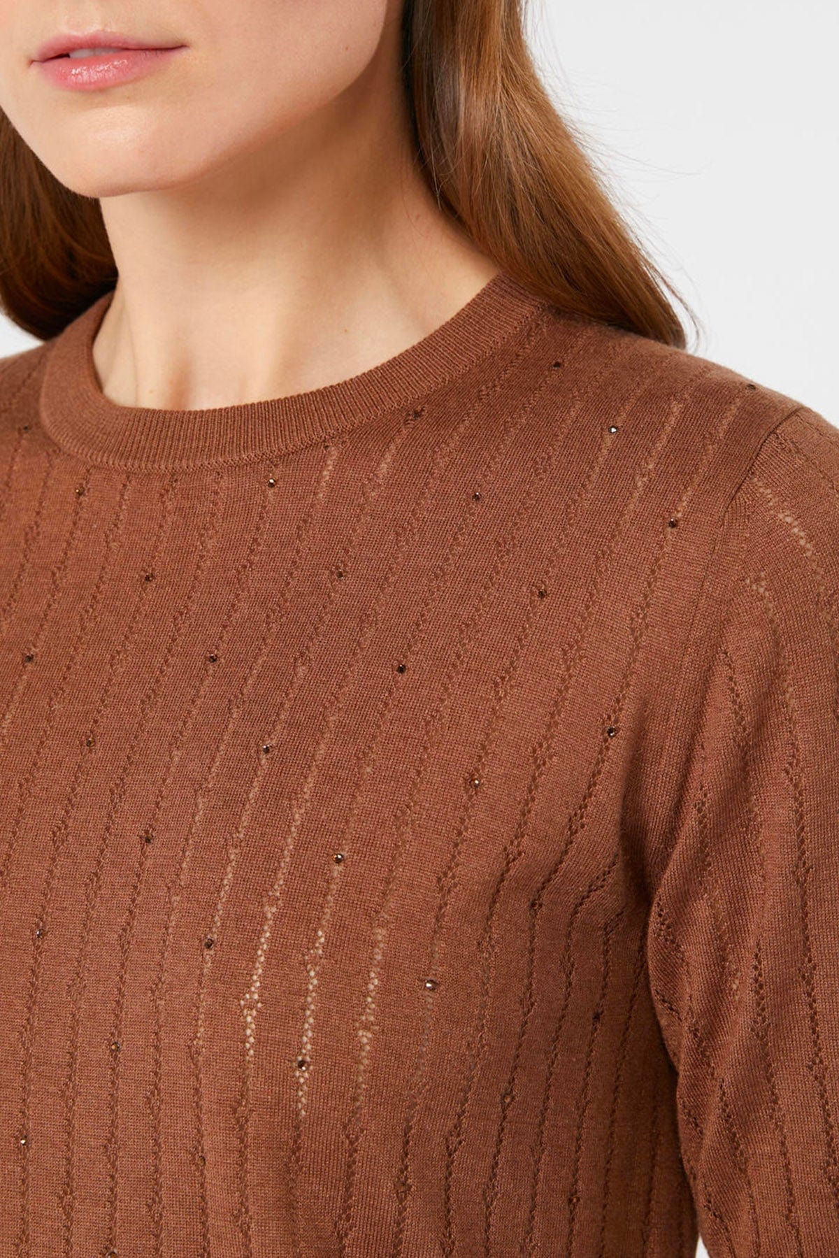 MAXMARA&#39;S BRANDS MAGLIA-CANOTTIERA-TOP  Maglia in lana e seta donna Studio Max Mara Pila