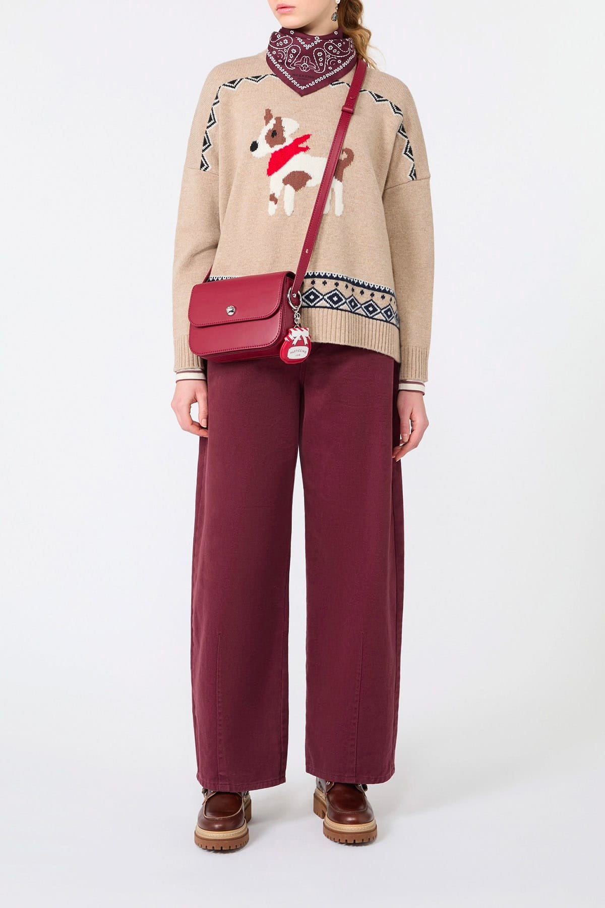 MAXMARA'S BRANDS MAGLIA-CANOTTIERA-TOP  Maglia in lana ricamata Max Mara Weekend Wkdpavidi