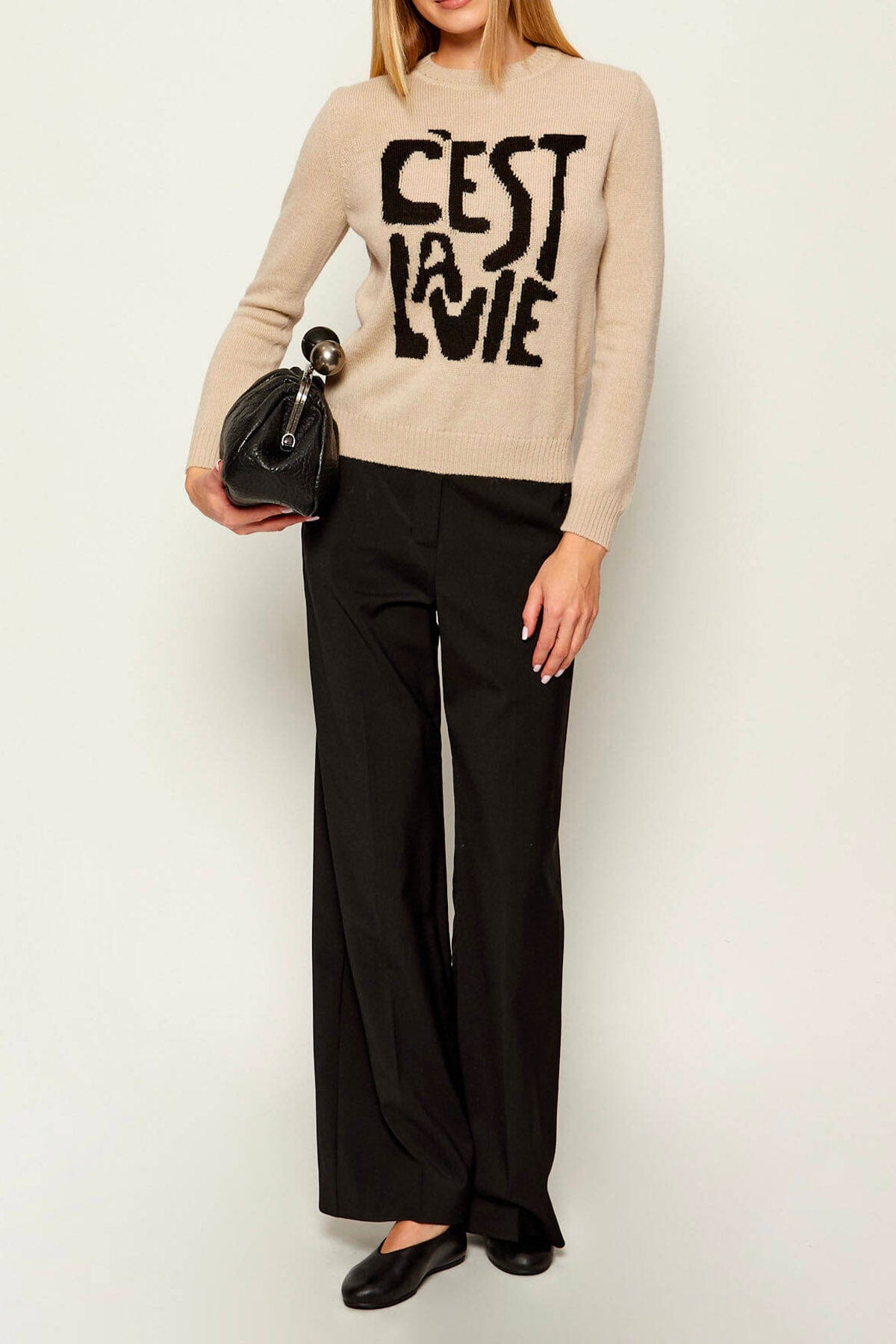 MAXMARA&#39;S BRANDS MAGLIA-CANOTTIERA-TOP  Maglia in lana ricamata Weekend Max Mara Nitra
