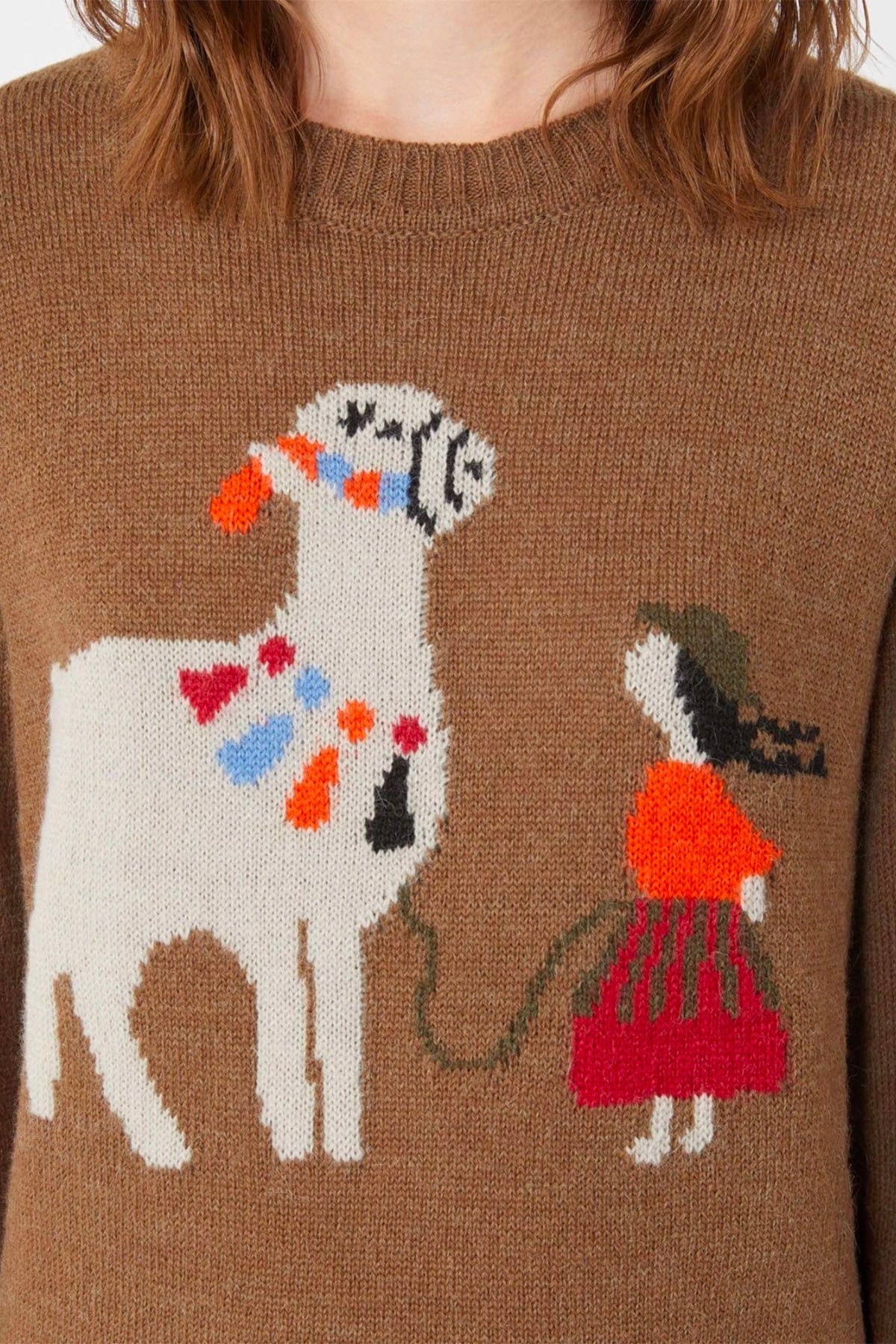 MAXMARA&#39;S BRANDS MAGLIA-CANOTTIERA-TOP  Maglia in lana ricamata Weekend Max Mara Nitra