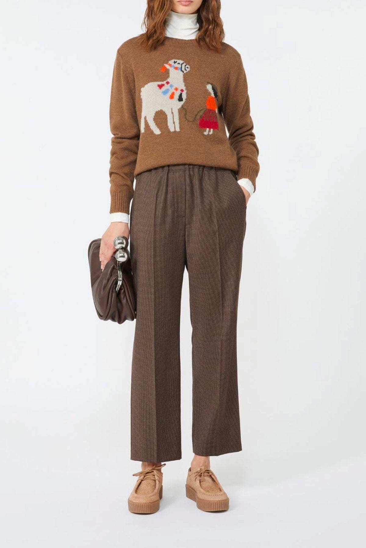 MAXMARA&#39;S BRANDS MAGLIA-CANOTTIERA-TOP  Maglia in lana ricamata Weekend Max Mara Nitra