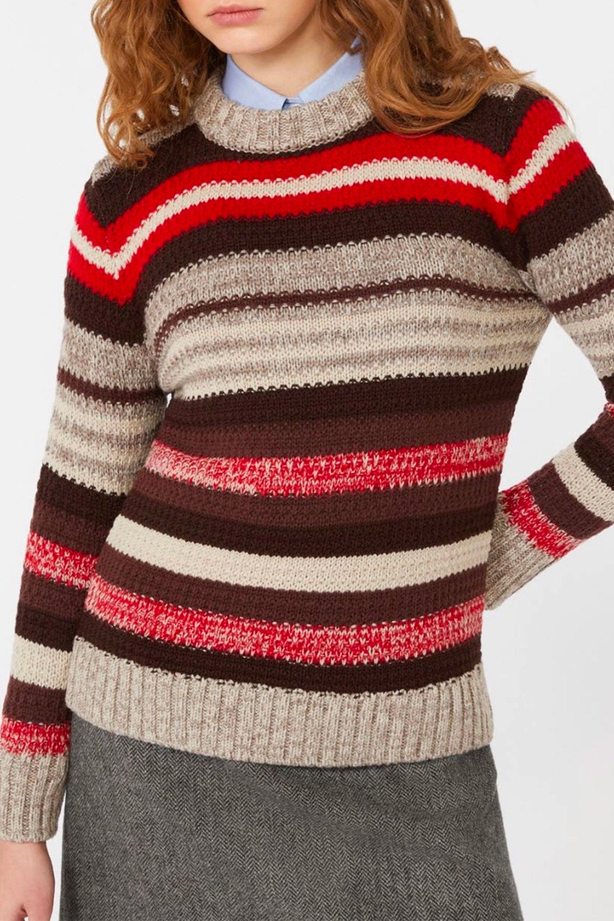 MAXMARA'S BRANDS MAGLIA-CANOTTIERA-TOP  RIGATA MULTICOLOR / XXS Maglia in lana rigata donna Weekend Max Mara Ilde