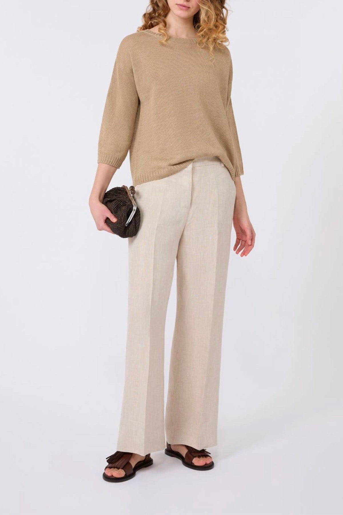 MAXMARA'S BRANDS MAGLIA-CANOTTIERA-TOP  Maglia in lino donna Weekend Max Mara Wkdcannone