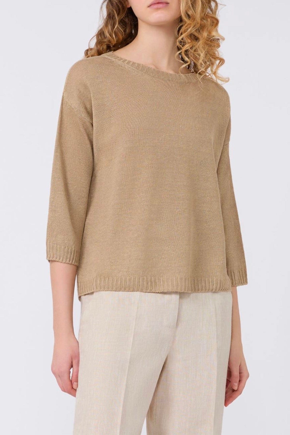 MAXMARA'S BRANDS MAGLIA-CANOTTIERA-TOP  Maglia in lino donna Weekend Max Mara Wkdcannone