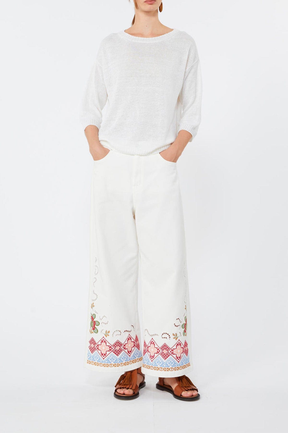 MAXMARA'S BRANDS MAGLIA-CANOTTIERA-TOP  Maglia in lino donna Weekend Max Mara Wkdcannone
