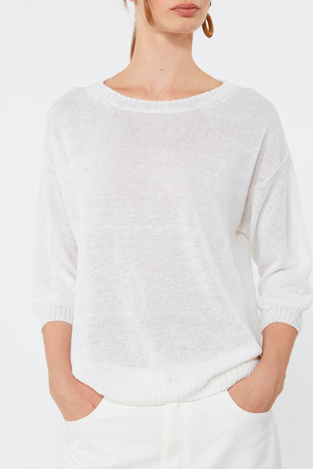 MAXMARA'S BRANDS MAGLIA-CANOTTIERA-TOP  Maglia in lino donna Weekend Max Mara Wkdcannone