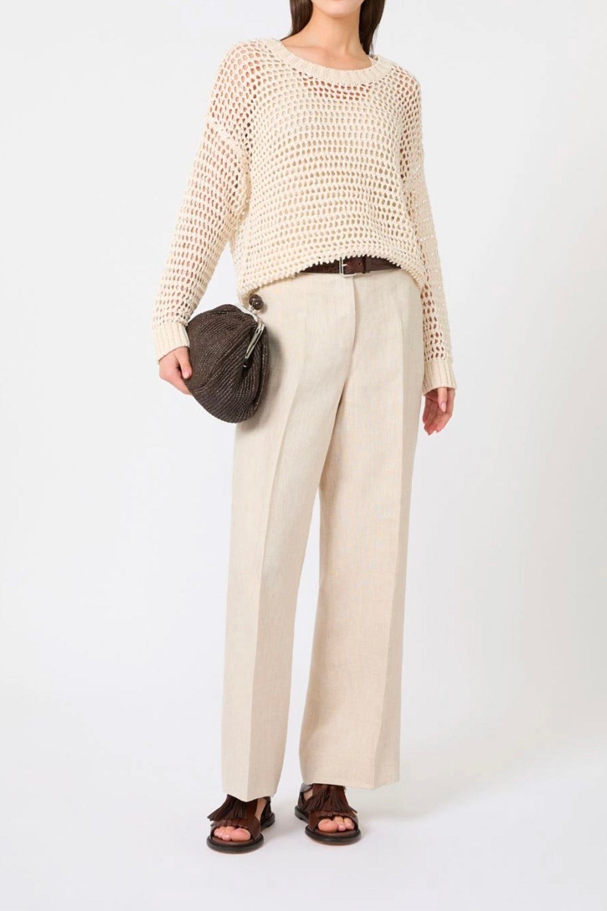 MAXMARA'S BRANDS MAGLIA-CANOTTIERA-TOP  Maglia in lino e cotone Weekend Max Mara Wkdonirica