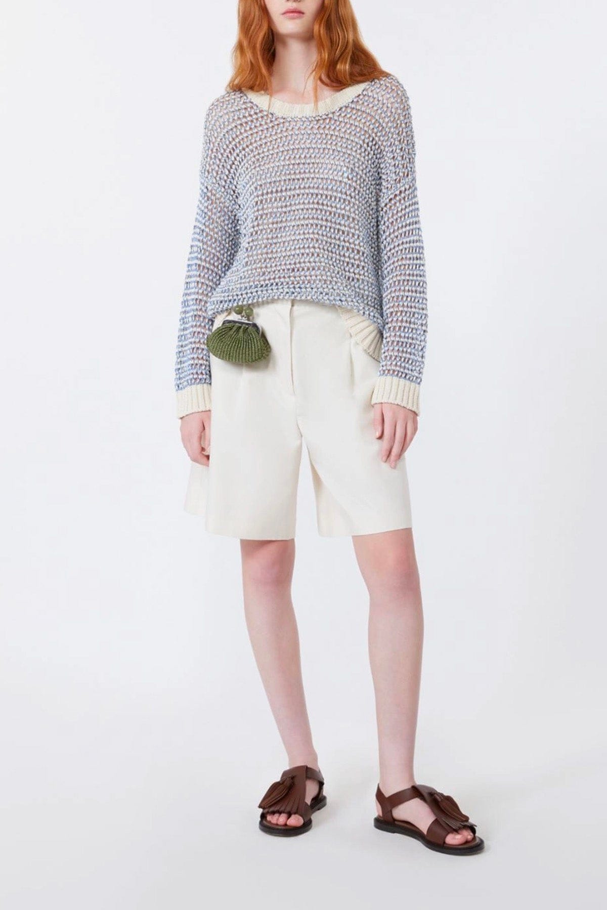 MAXMARA'S BRANDS MAGLIA-CANOTTIERA-TOP  Maglia in lino e cotone Weekend Max Mara Wkdonirica
