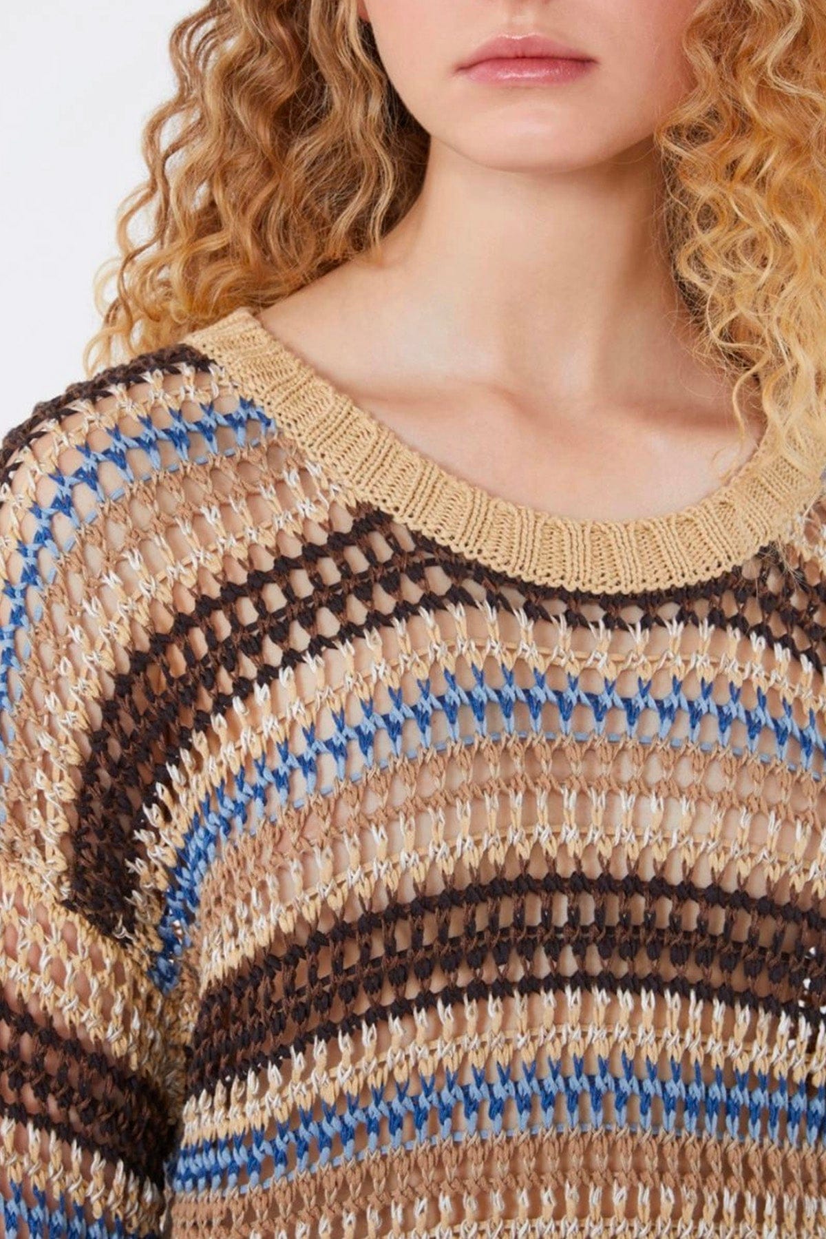 MAXMARA'S BRANDS MAGLIA-CANOTTIERA-TOP  Maglia in lino e cotone Weekend Max Mara Wkdonirica