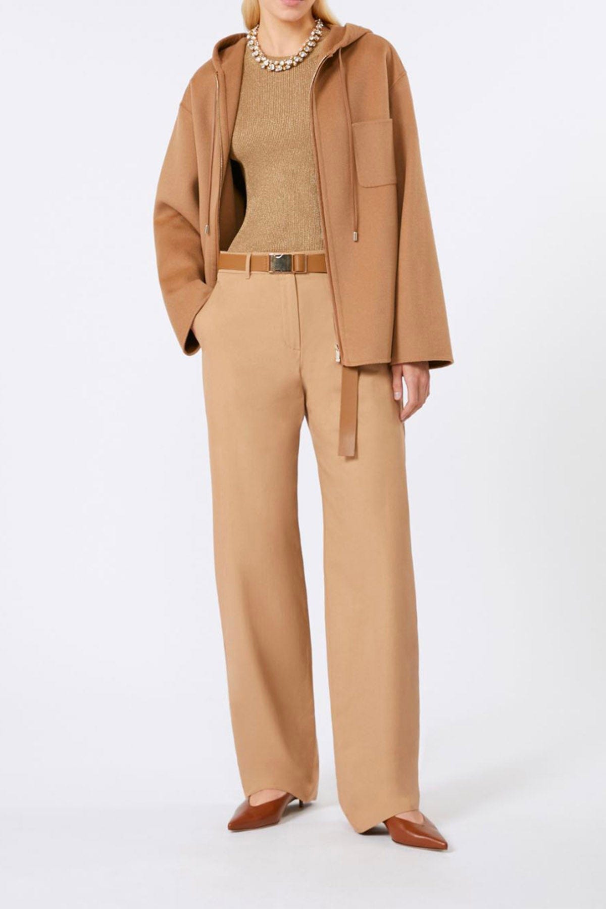 MAXMARA'S BRANDS MAGLIA-CANOTTIERA-TOP  ORO / XXS Maglia in lurex donna Studio Max Mara Svelto