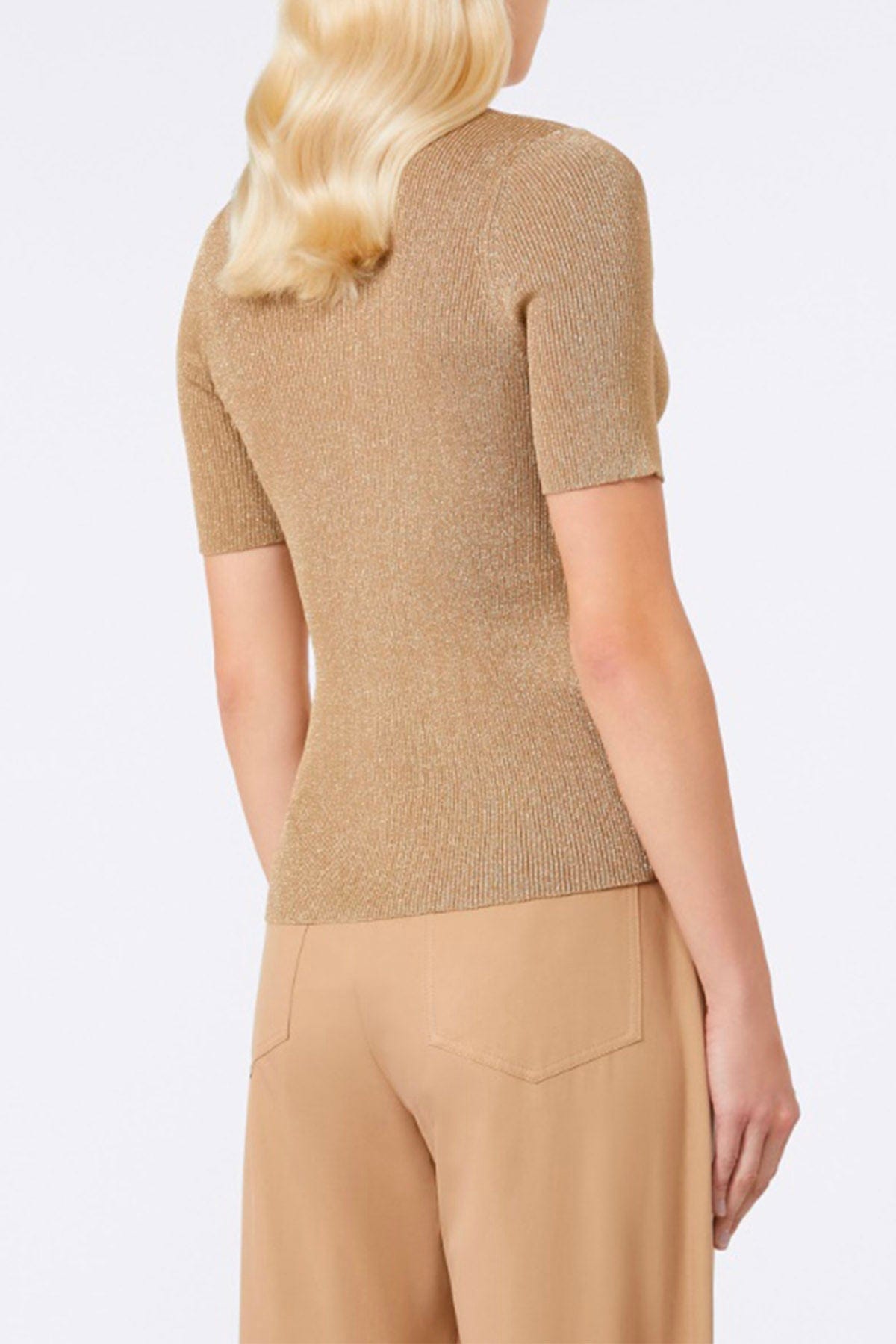 MAXMARA&#39;S BRANDS MAGLIA-CANOTTIERA-TOP  Maglia in lurex donna Studio Max Mara Svelto
