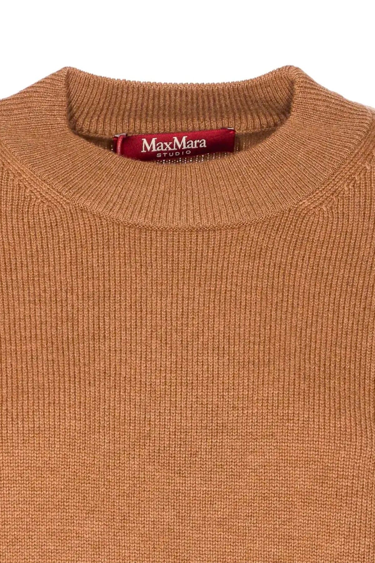 MAXMARA'S BRANDS MAGLIA-CANOTTIERA-TOP  CAMMELLO / XXS Maglia in misto cashmere donna Max Mara Studio Pisano