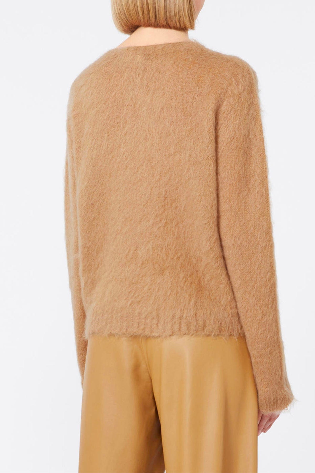 MAXMARA&#39;S BRANDS MAGLIA-CANOTTIERA-TOP  Maglia in misto mohair Max Mara Studio Aceto